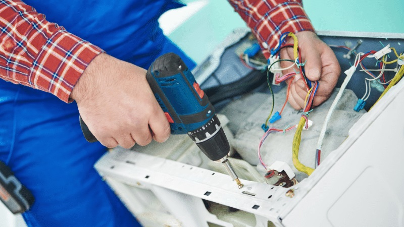 Kalecik Fondital Fondital çamaşır makinesi kart tamiri – Su almama arızası orijinal parça ile giderildi. - Teknik servis örneği